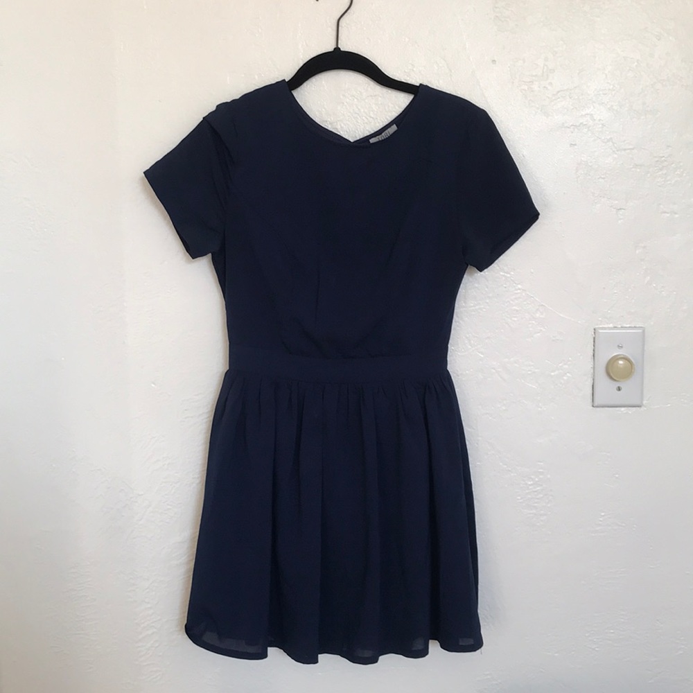 Navy Skater Dress